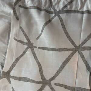 Project 62 Modern White and Gray Curtain Panel